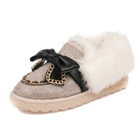 Мокасини зима Beijing 505 бежеві(35-40)