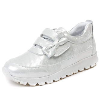 Кросівки Sibel Bebe сріблясті для дівчинки