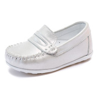 Мокасини Sibel Bebe сріблясті для хлопчика