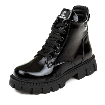 Черевики осінь-зима 0083 чорні лакові (31-36) AL