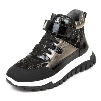 Черевики осінь-зима 0120(76) чорно-білі (31-36) AL