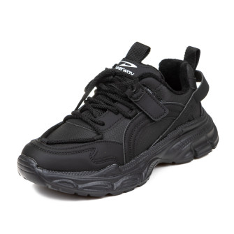 Кросівки зима 23277 чорні (27-32) KT