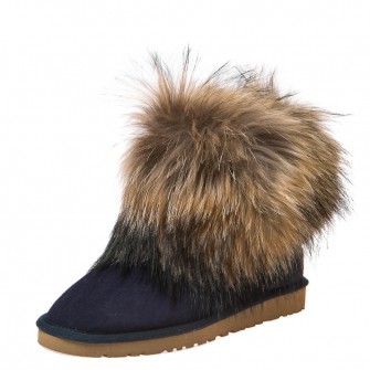 Угги Ankara 101209(1011) лиса синяя замша Угги Ankara 101209(1011) лиса синяя замша